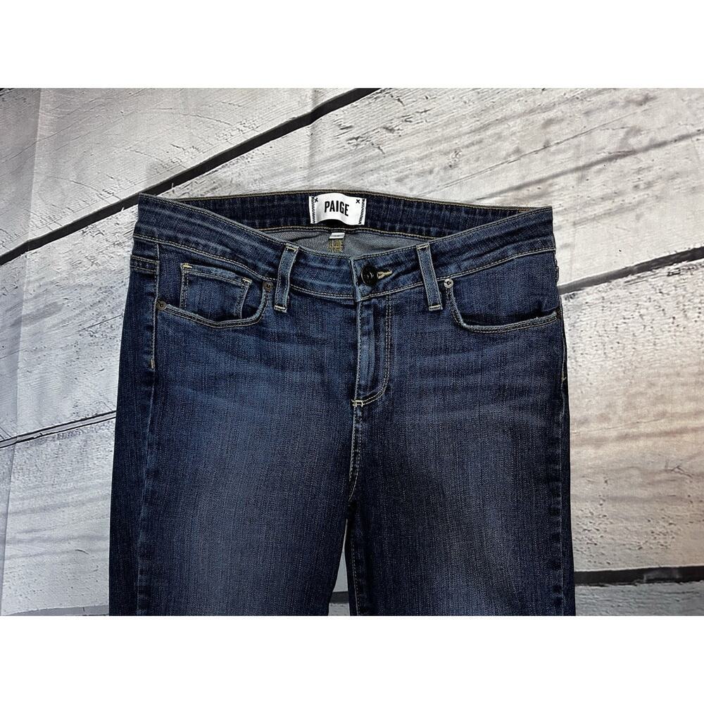 Paige Verdugo Ankle Jeans Size 29 Boho Medium Wash Patchwork Skinny Denim - Picture 3 of 7